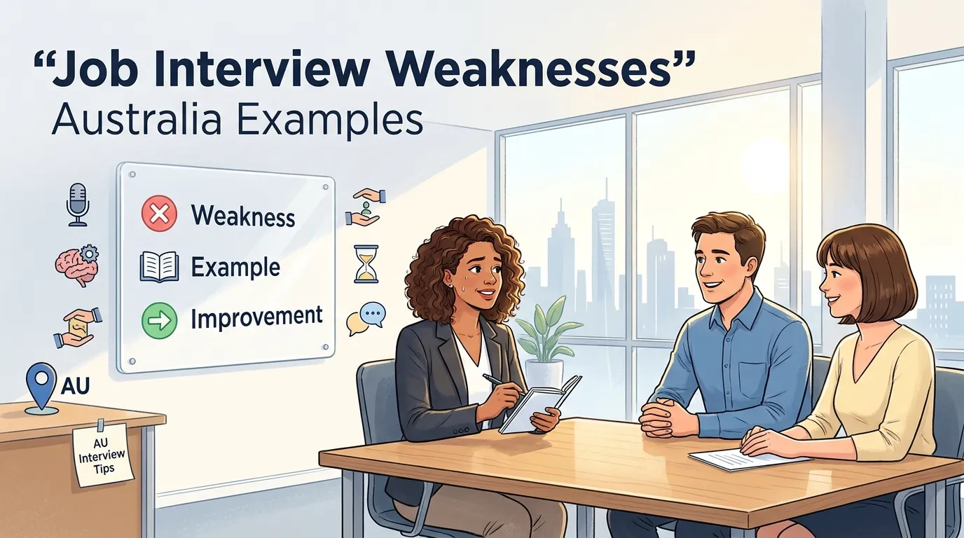 Common Weaknesses in Job Interviews in Australia with Examples